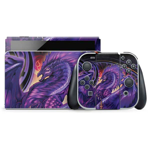 Dragonblade Netherblade Purple by Ruth Thompson Nintendo Skins
